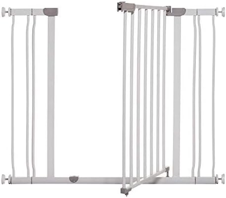 Dreambaby Ava Walk Thru Baby Safety Gate & Extension Set | Pressure Mounted Gate with Stay Open Features | Includes 2 x 3.5" Wide & 30" Tall Extensions | Fits 29.5-39.5 inch Openings - White - Image 7